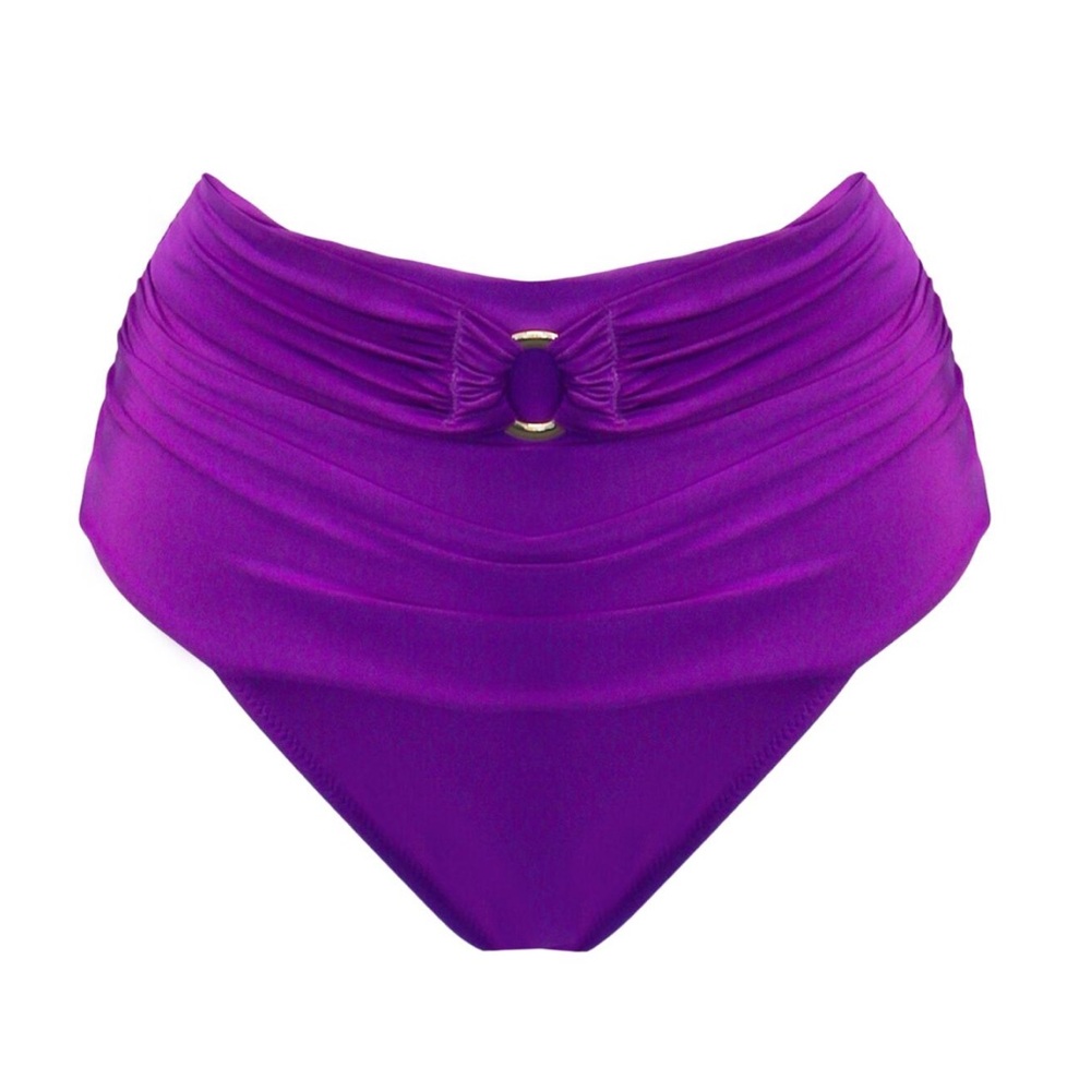 Pour moi Samoa purple bikini bottom high waisted US 12